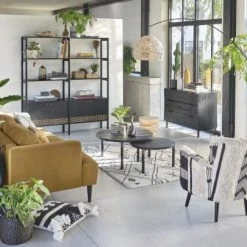 Maisons Du Monde Vases Vase En Grès Blanc Motifs Graphiques H18 -Vases Soldes vase en gres blanc motifs graphiques h18 1000 12 29 200068 9