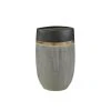 Maisons Du Monde Vases Vase En Grès Gris Anthracite, Gris Souris Et Doré H67 -Vases Soldes vase en gres gris anthracite gris souris et dore h67 1000 1 1 226526 1