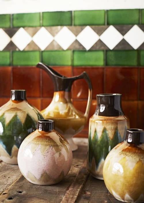 Madam Stoltz Vases Vase En Grès Multicolore H23 4 Madam Stoltz Vases Vase En Grès Multicolore H23 – Image 2