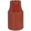 Maisons Du Monde Vases Vase En Grès Strié Rouge H20 -Vases Soldes vase en gres strie rouge h20 1000 15 22 226506 1