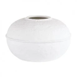 Maisons Du Monde Vases Vase En Magnésie Blanc H24