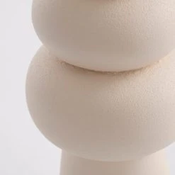 Mica Decorations Vases Vase En Métal Blanc Cassé H29.5 -Vases Soldes vase en metal blanc casse h29 5 3