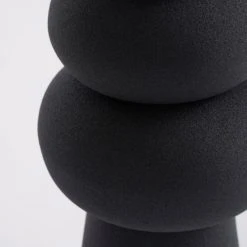 Mica Decorations Vases Vase En Métal Noir H29 -Vases Soldes vase en metal noir h29 4