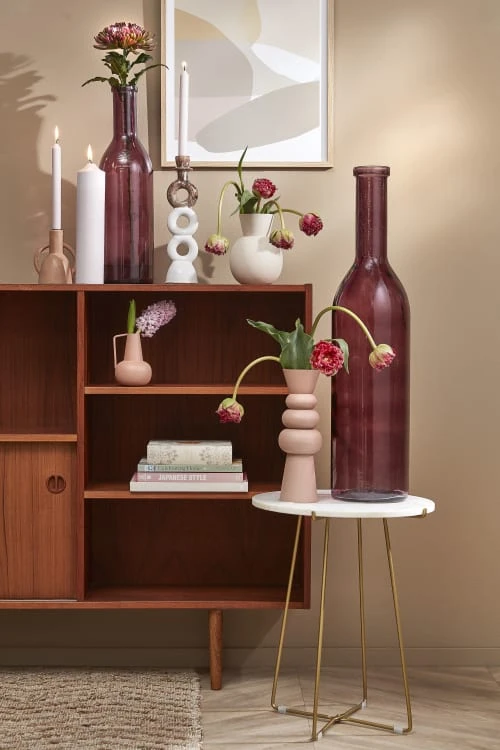 Mica Decorations Vases Vase En Métal Rose H29.5 5 Mica Decorations Vases Vase En Métal Rose H29.5 – Image 3