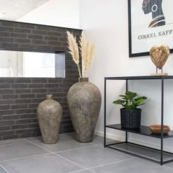 House Nordic Vases Vase En Terre Cuite 60x32cm Brun -Vases Soldes vase en terre cuite 60x32cm brun 1