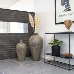 House Nordic Vases Vase En Terre Cuite 80x40cm Brun -Vases Soldes vase en terre cuite 80x40cm brun 3