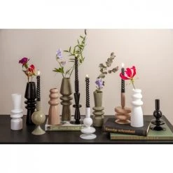 Present Time Vases Vase En Verre Blanc H20,5cm -Vases Soldes vase en verre blanc h20 5cm 4