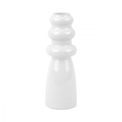 Present Time Vases Vase En Verre Blanc H20,5cm 2 Present Time Vases Vase En Verre Blanc H20,5cm -Vases Soldes vase en verre blanc h20 5cm