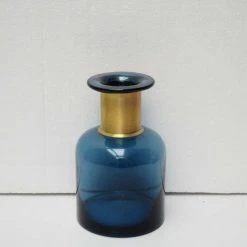 Chehoma Vases Vase En Verre Bleu -Vases Soldes vase en verre bleu 1