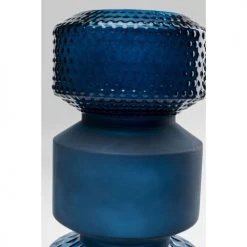 Kare Design Vases Vase En Verre Bleu H42 -Vases Soldes vase en verre bleu h42 2