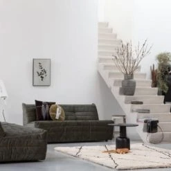 Vases Soldes -Vases Soldes vase en verre de mosaique noir 1