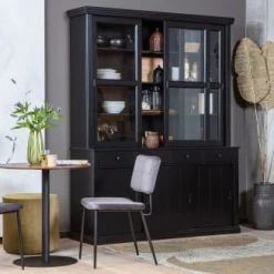 Woood Vases Vase En Verre De Mosaique Noir -Vases Soldes vase en verre de mosaique noir 3