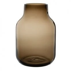Maisons Du Monde Vases Vase En Verre Fumé Marron H25