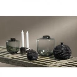 Villa Collection Vases Vase En Verre Gris -Vases Soldes vase en verre gris 10