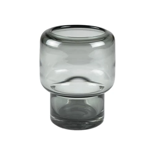 Villa Collection Vases Vase En Verre Gris 3 Villa Collection Vases Vase En Verre Gris