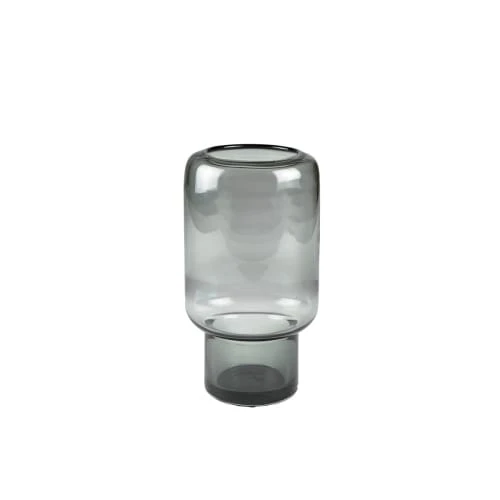 Villa Collection Vases Vase En Verre Gris 3 Villa Collection Vases Vase En Verre Gris