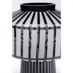 Kare Design Vases Vase En Verre Gris Clair Mat Et Noir Brillant H30 -Vases Soldes vase en verre gris clair mat et noir brillant h30 3