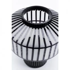 Kare Design Vases Vase En Verre Gris Clair Mat Et Noir Brillant H30 -Vases Soldes vase en verre gris clair mat et noir brillant h30 4