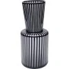 Kare Design Vases Vase En Verre Gris Clair Mat Et Noir Brillant H41 -Vases Soldes vase en verre gris clair mat et noir brillant h41