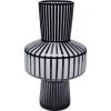 Kare Design Vases Vase En Verre Gris Clair Mat Et Noir Brillant H42 -Vases Soldes vase en verre gris clair mat et noir brillant h42