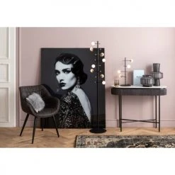 Kare Design Vases Vase En Verre Gris Clair Mat Et Noir Brillant H42 -Vases Soldes vase en verre gris clair mat et noir brillant h42 3