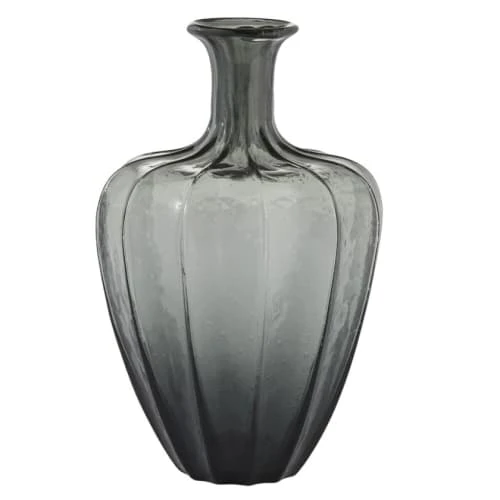 Lene Bjerre Vases Vase En Verre Gris H34 3 Lene Bjerre Vases Vase En Verre Gris H34
