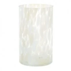 Maisons Du Monde Vases Vase En Verre Jaune Et Blanc H20