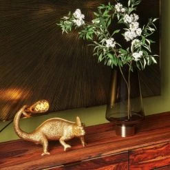 Kare Design Vases Vase En Verre Marron Et Acier Doré H40 -Vases Soldes vase en verre marron et acier dore h40 3