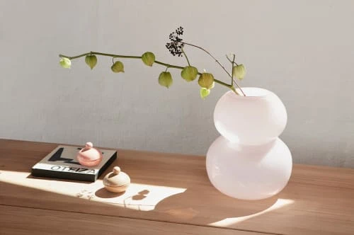 OYOY Living Design Vases Vase En Verre Ø25,5xH30cm 5 OYOY Living Design Vases Vase En Verre Ø25,5xH30cm – Image 3
