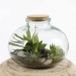 Mica Decorations Vases Vase En Verre Recyclé H23 -Vases Soldes vase en verre recycle h23 4