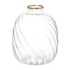 Maisons Du Monde Vases Vase En Verre Strié Et Doré H11 - Lot De 2 -Vases Soldes vase en verre strie et dore h11 1000 5 36 217418 1