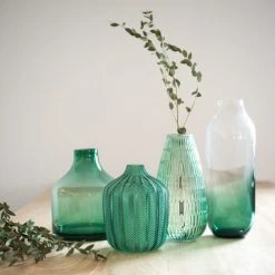 Maisons Du Monde Vases Vase En Verre Teinté Vert H18 -Vases Soldes vase en verre teinte vert h18 1000 1 8 172126 2