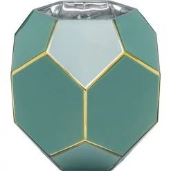 Kare Design Vases Vase En Verre Vert Et Doré H22 -Vases Soldes vase en verre vert et dore h22 2