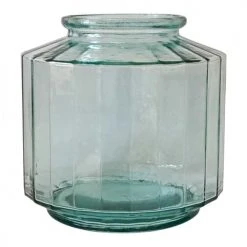 Maison Tilleul Vases Vase Façon Bonbonnière Facetté Transparent