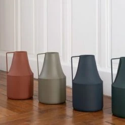 Passage Vernet Vases Vase Façon Pot à Lait En Métal Vert -Vases Soldes vase facon pot a lait en metal vert 3