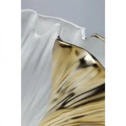 Kare Design Vases Vase Feuille De Ginkgo En Grès Blanc Et Doré H18 -Vases Soldes vase feuille de ginkgo en gres blanc et dore h18 3