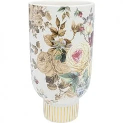 Kare Design Vases Vase Fleurs En Céramique Blanche H27 -Vases Soldes vase fleurs en ceramique blanche h27 2