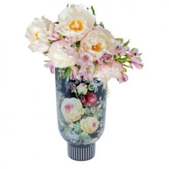 Kare Design Vases Vase Fleurs En Céramique Noire H27 -Vases Soldes vase fleurs en ceramique noire h27 1