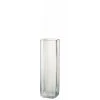 LANADECO Vases Vase Forme Bouteille En Verre Transparent H35cm -Vases Soldes vase forme bouteille en verre transparent h35cm