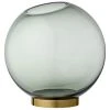 AYTM Vases Vase Globe Verre Et Laiton Large D21cm -Vases Soldes vase globe verre et laiton large d21cm