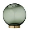 AYTM Vases Vase Globe Verre Et Laiton Medium D16cm -Vases Soldes vase globe verre et laiton medium d16cm