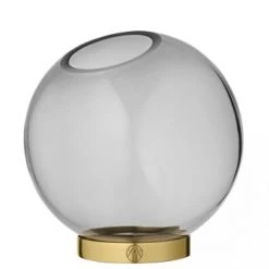 AYTM Vases Vase Globe Verre Et Laiton Medium D16cm -Vases Soldes vase globe verre et laiton medium d16cm 2