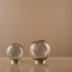 AYTM Vases Vase Globe Verre Et Laiton Mini D10cm -Vases Soldes vase globe verre et laiton mini d10cm 22
