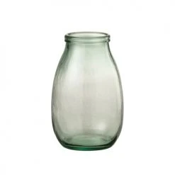 LANADECO Vases Vase Haut Verre Transparent H27cm