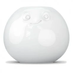 Tassen Vases Vase Humeur Amusé En Porcelaine Blanche D19cm