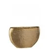 LANADECO Vases Vase Irrégulier Alu Or H29cm -Vases Soldes vase irregulier alu or h29cm