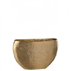 LANADECO Vases Vase Irrégulier Alu Or H29cm