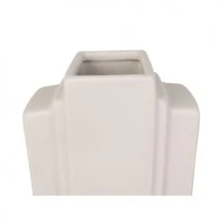 Present Time Vases Vase Layer Art Réctangulaire Blanc Céramique Blanc -Vases Soldes vase layer art rectangulaire blanc ceramique blanc 4