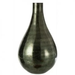 LANADECO Vases Vase Long Verre Vert H52,5cm
