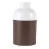 Zago Vases Vase Métal Blanc Et Marron H26 Cm 1 Zago Vases Vase Métal Blanc Et Marron H26 Cm -Vases Soldes vase metal blanc et marron h26 cm